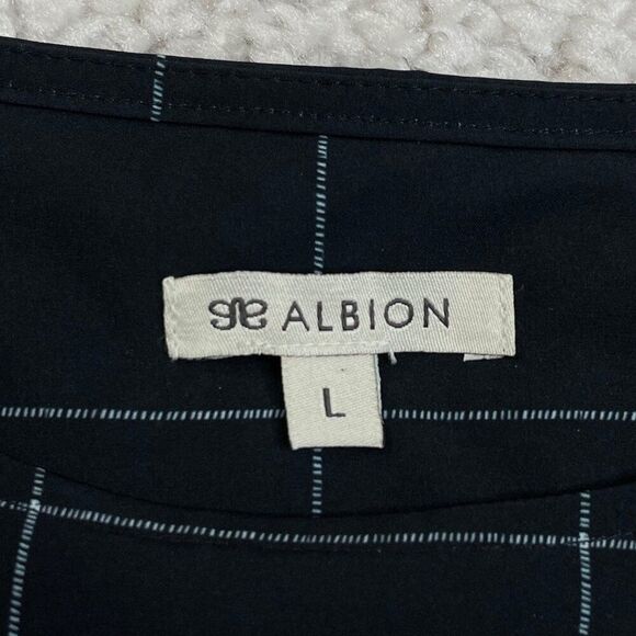 Albion Boss Tee Boxy Fit Windowpane Black - Picture 4 of 7